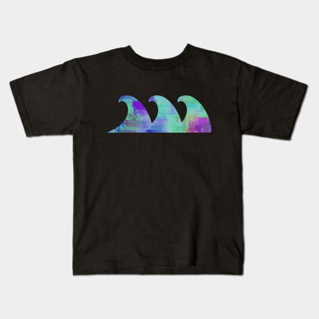 Waves Surfing Clothing and Apparel for Surf Vacation at the Beach Gift Kids T-Shirt by PowderShot